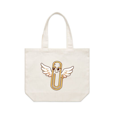 Winged Paperclip Tote Bag Thumbnail